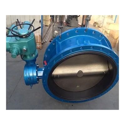 Diaphragm Structure DN1200 Worm Gear Cast Iron Flange Butterfly Valve for Industrial