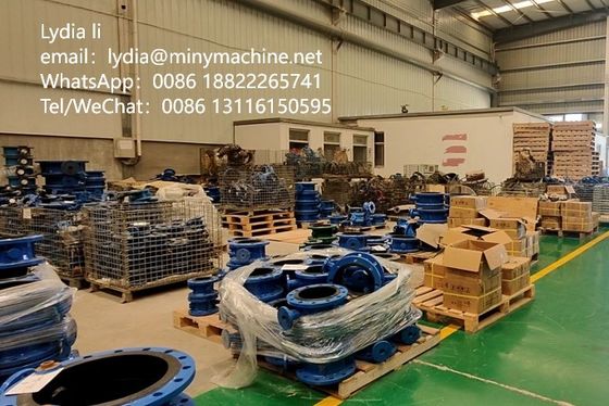 Diaphragm Structure DN1200 Worm Gear Cast Iron Flange Butterfly Valve for Industrial