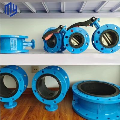 Customized Worm Gear Operated Rubber Seal U Flange Type Butterfly Valve for Sea Water