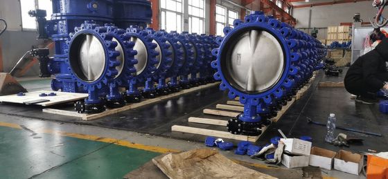 Customized DN300 Cast Ductile Iron Carbon Steel Fully Lug Wafer Type Butterfly Valve