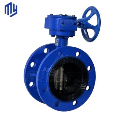 BUTTERFLY Structure Double Eccentric Flanged Butterfly Valve With Gearbox And Handwheel