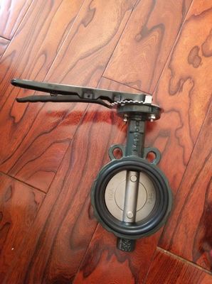 CF8 Cast Iron Plate Water Media 10K Handle Manual Operated DK Wafer Butterfly Valve