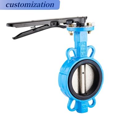Complete Certificate and DN50 Pn16 Di Manual Stainless Steel Wafer Butterfly Valve