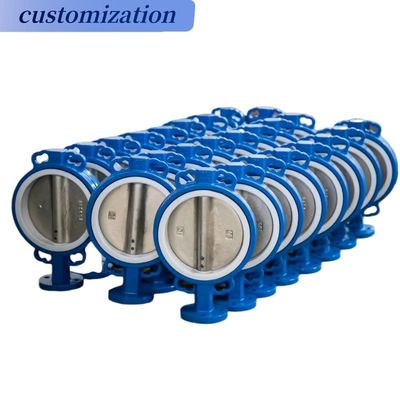 Excellent Performance Wafer EPDM Soft Sealing Butterfly Valve with Pneumatic Actuator