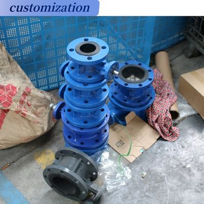 Worm Gear Operated Rubber Seal U Flange Type Butterfly Valve for Sea Water