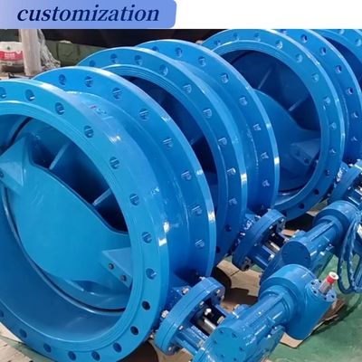 Worm Gear Operated Rubber Seal U Flange Type Butterfly Valve for Sea Water
