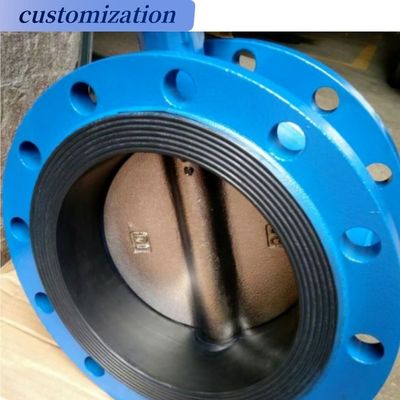 Hydraulic Butterfly Valve Soft-Sealed Awwa C504 Double Flange with Diaphragm Material