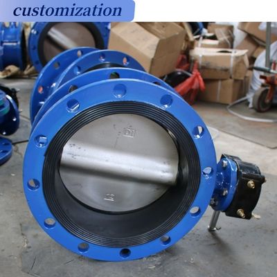 Hydraulic Butterfly Valve Soft-Sealed Awwa C504 Double Flange with Diaphragm Material