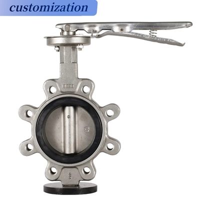 Stainless Steel Rubber Seal Butterfly Valve for Gas Media Control and Regulation