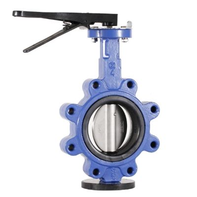 Versatile Hand Lever Butterfly Valve for Gas Media and Cast Iron Flange Operation