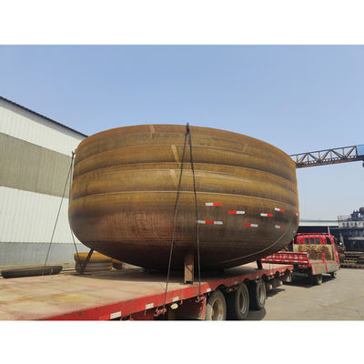 Circle Welding Connection Carbon Steel Elliptical Punching Dome Joggled Head Tank End