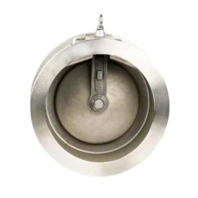 Manual Stainless Steel Flange Pn25 DN 50 Wafer Lift Single Plate Swing Check Valve for Drain Valve