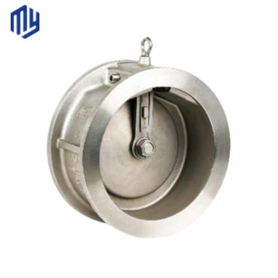 Manual Stainless Steel Flange Pn25 DN 50 Wafer Lift Single Plate Swing Check Valve for Drain Valve