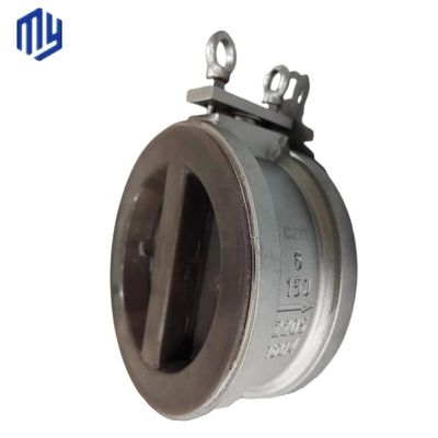 Stainless Steel/Cast Iron/Cast Steel Dual Plate Check Valve for Gas Media Efficiency