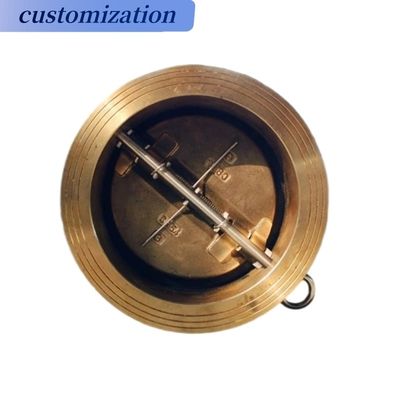 Stainless Steel/Cast Iron/Cast Steel Dual Plate Check Valve for Gas Media Efficiency