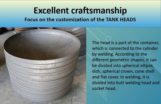 Industrial Stainless Steel Water Storage Tank Head with Circle End Cap