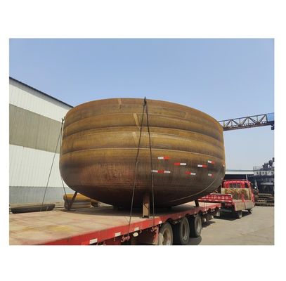 Pressure Vessel Tank Dish Bottom Seal Head End Cap with Customized Welding Connection