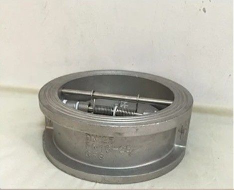 Water Media DN 50 Wafer Lift Single Plate Swing Check Valve Stainless Steel Flange Pn25