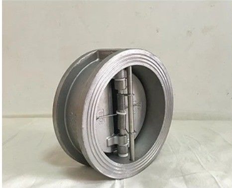 Water Media DN 50 Wafer Lift Single Plate Swing Check Valve Stainless Steel Flange Pn25