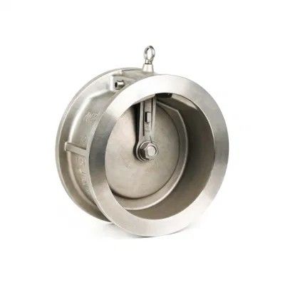 Water Media DN 50 Wafer Lift Single Plate Swing Check Valve Stainless Steel Flange Pn25