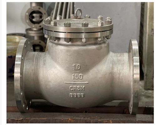 4 inch CF8 WCB Carbon Steel Flange Swing Check Valve Complete Certificate and Manual