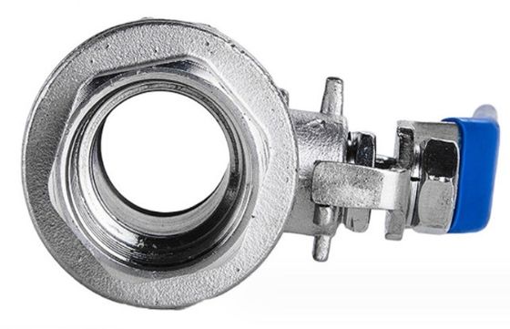 General Steel Handle with Locking Internal Thread BSP NPT 2PC Ball Valve SS304 316