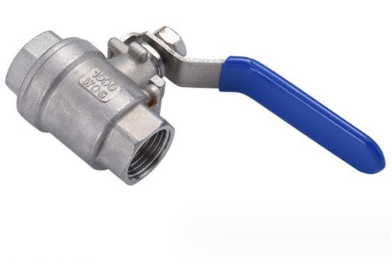 General Steel Handle with Locking Internal Thread BSP NPT 2PC Ball Valve SS304 316
