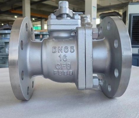 OEM Port Size Stainless Steel Flange Ball Valve with ISO5211 High Pad CF8 CF8m F304/F316
