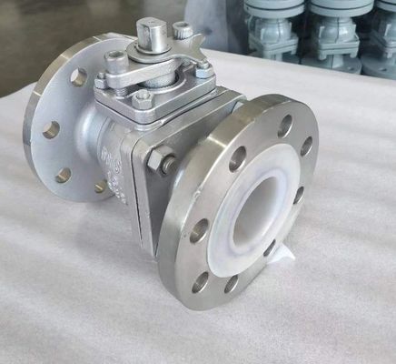 OEM Port Size Stainless Steel Flange Ball Valve with ISO5211 High Pad CF8 CF8m F304/F316