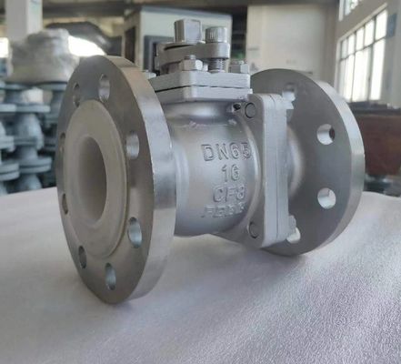 ANSI Class 150 Investment Casting Fire Safe Anti Static Wcb/CF8/CF8m Flange Ball Valve