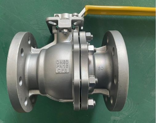 ANSI Class 150 Investment Casting Fire Safe Anti Static Wcb/CF8/CF8m Flange Ball Valve
