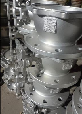 Dn15-200 WCB SS201 SS304 SS316 Flange Pneumatic Water Ball Valve with Stop Structure