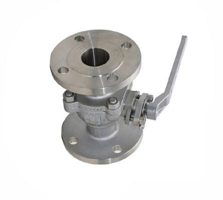 Dn15-200 WCB SS201 SS304 SS316 Flange Pneumatic Water Ball Valve with Stop Structure