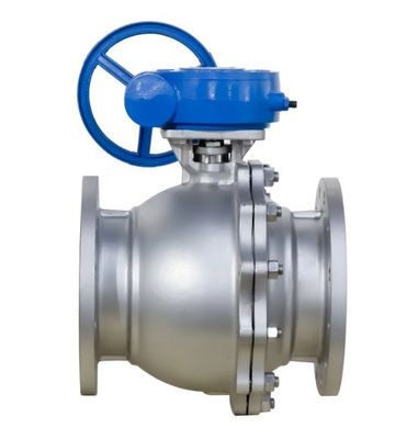 Dn15-200 WCB SS201 SS304 SS316 Flange Pneumatic Water Ball Valve with Stop Structure