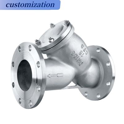 SUS304 316 Ductile Iron Y Type Strainer for Medium Temperature Water Treatment System