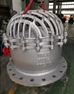 Stop Structure Ductile Iron Foot Valve with Stainless Steel Screen Vertical Type