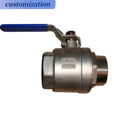 Carbon Stainless Steel 2PC Floating/Trunnion Ball Valve Pn16 for Gas Water Oil Industrial