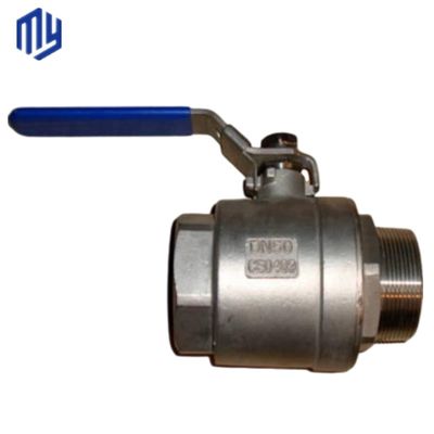 1000psi Bsp Thread 1/2&quot; SS304/316L 2PCS Stainless Steel Ball Valve for Water Treatment