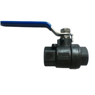 Support After-sales Service Plastic Two Piece Ball Valve Threaded with Steel Handle