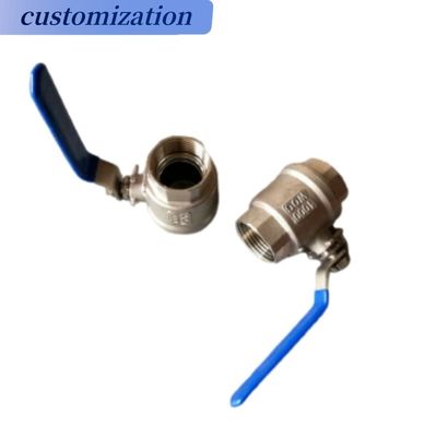 Customized Stainless Steel Ball Valve 2PC Ss Threaded Industrial Valves for Gas Oil Water