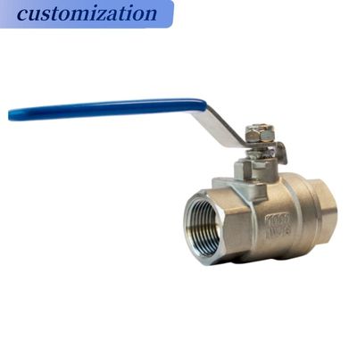 Stainless Steel 2PC Internal Thread Handle Lock Ball Valve for Dependable Performance