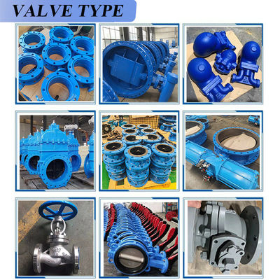 Customized ANSI PN16 80mm 100mm 200mm Manual Cast Iron Flanged Type Gate Sluice Valve