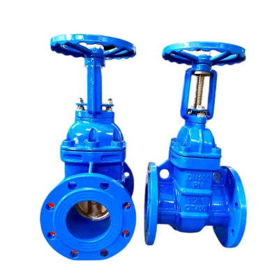 Rising Stem Flange Gate Valve Soft Sealed Ductile Iron for Sewage Pipelines Suitable