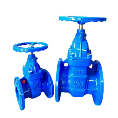 Rising Stem Flange Gate Valve Soft Sealed Ductile Iron for Sewage Pipelines Suitable