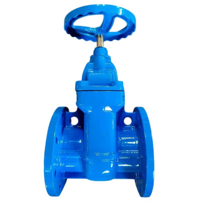 Rising Stem Flange Gate Valve Soft Sealed Ductile Iron for Sewage Pipelines Suitable