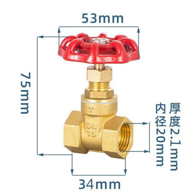 Customized 4 Min 6 Min All Copper Gate Valve 2 Inch DN15 Water Meter DN20 Tap Water