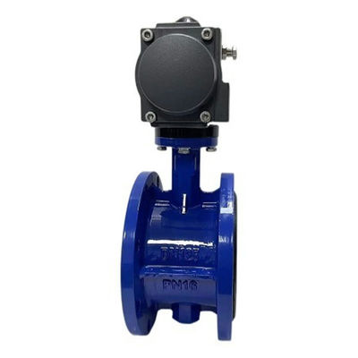 Gas Media Butterfly Valves D641X-16Q with Pneumatic Actuator and Centerline Design