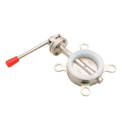 304 Stainless Steel Sanitary D71X Manual Clamp Butterfly Valve for Customized Service