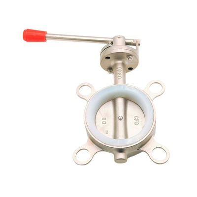 304 Stainless Steel Sanitary D71X Manual Clamp Butterfly Valve for Customized Service