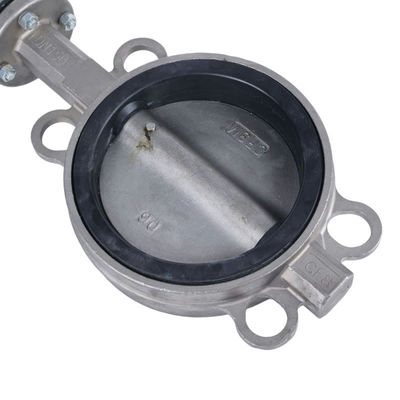 High Temperature Stainless Steel Hard Sealed Clamp Butterfly Valve with Turbine Drive